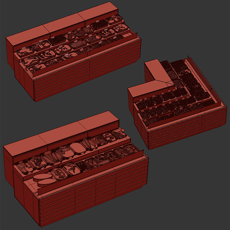 Market refrigerators 3 3D model_4
