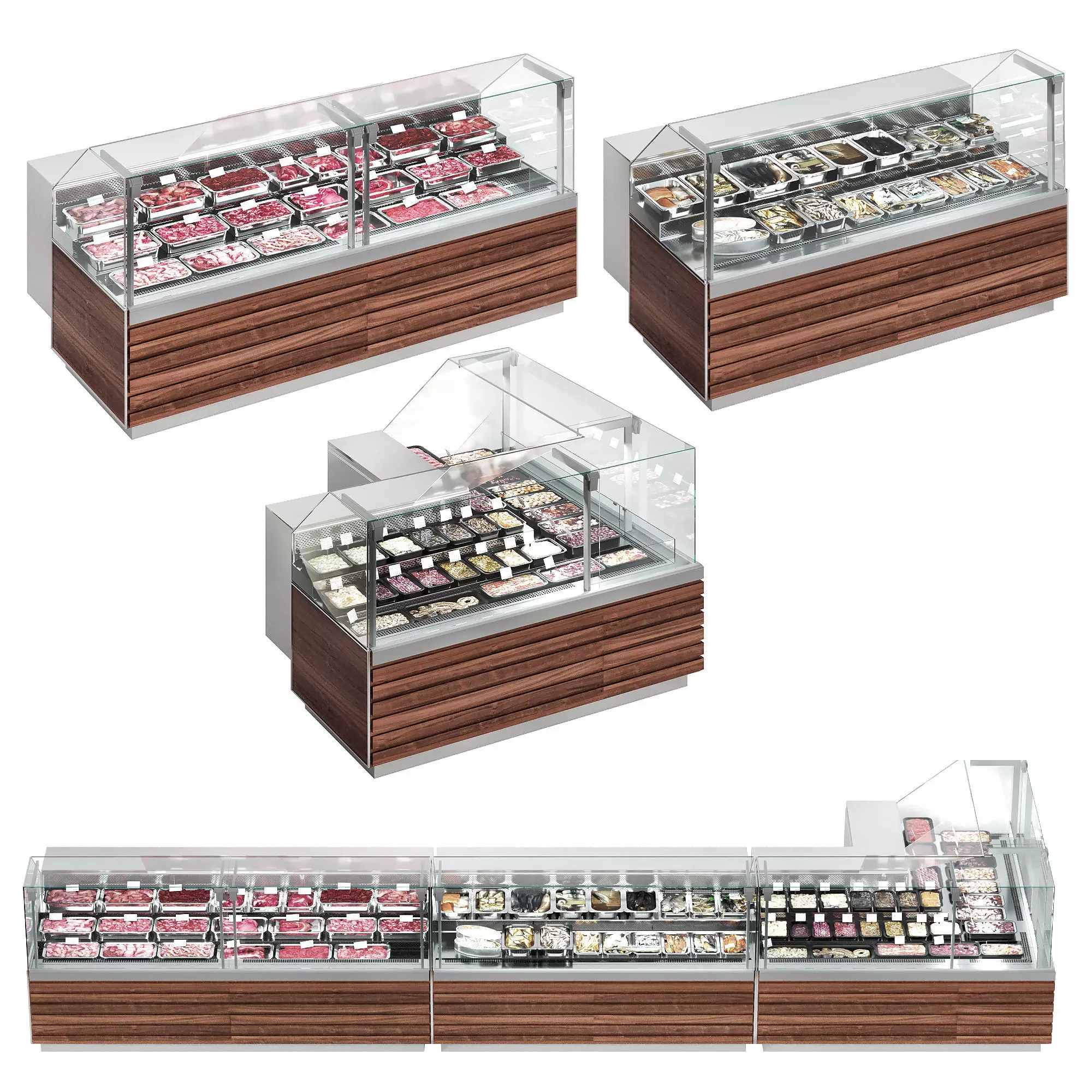 Market refrigerators 3 3D model_0