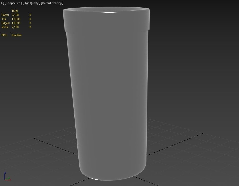 Trashcan m2 Low-poly 3D model_10