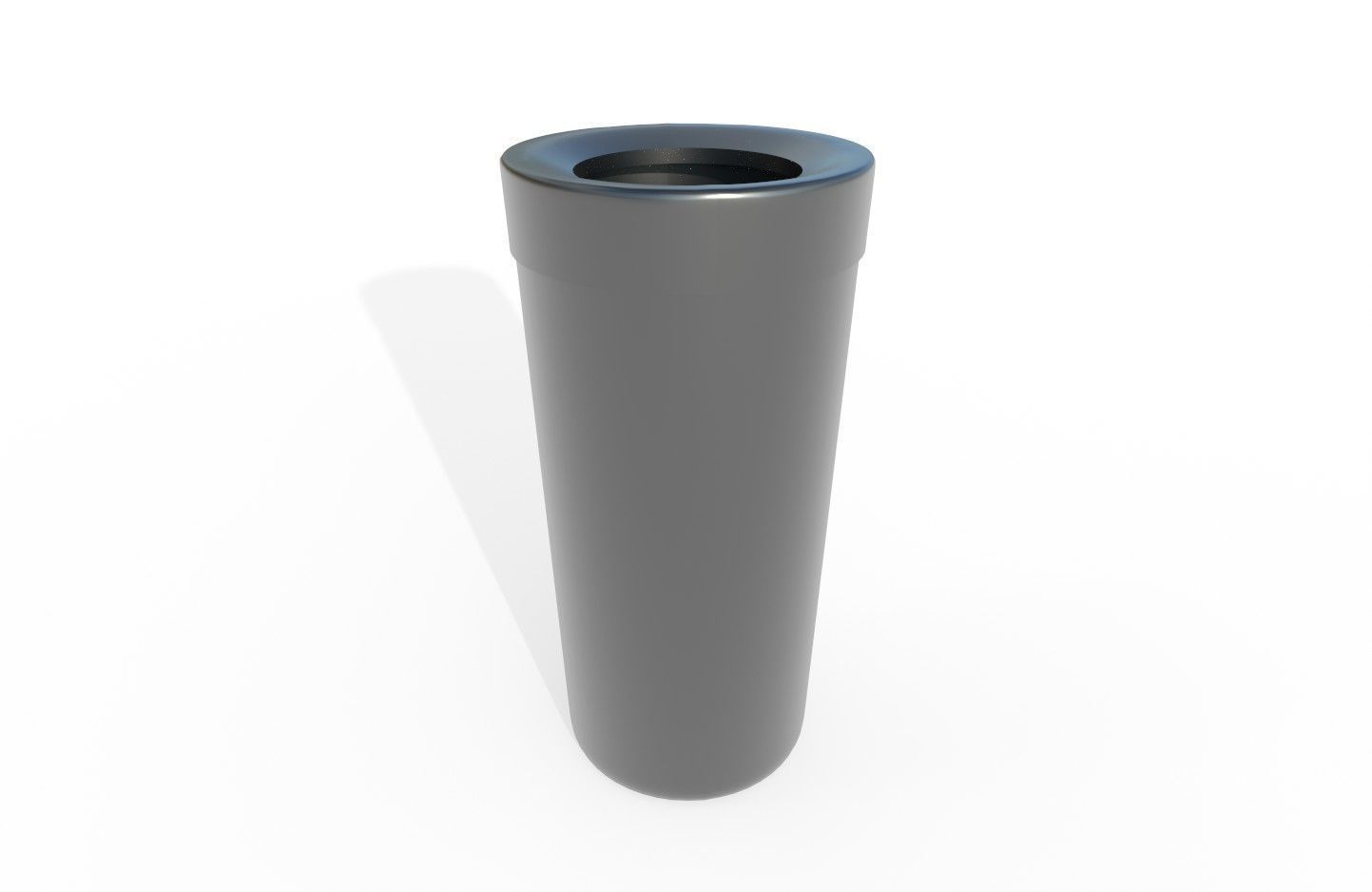Trashcan m2 Low-poly 3D model_13