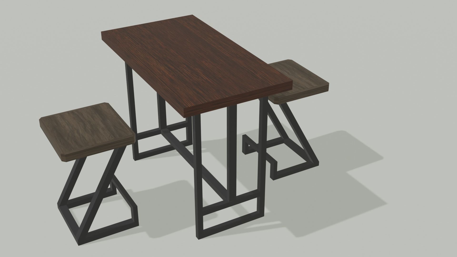 Chair and Table 3D print model_5