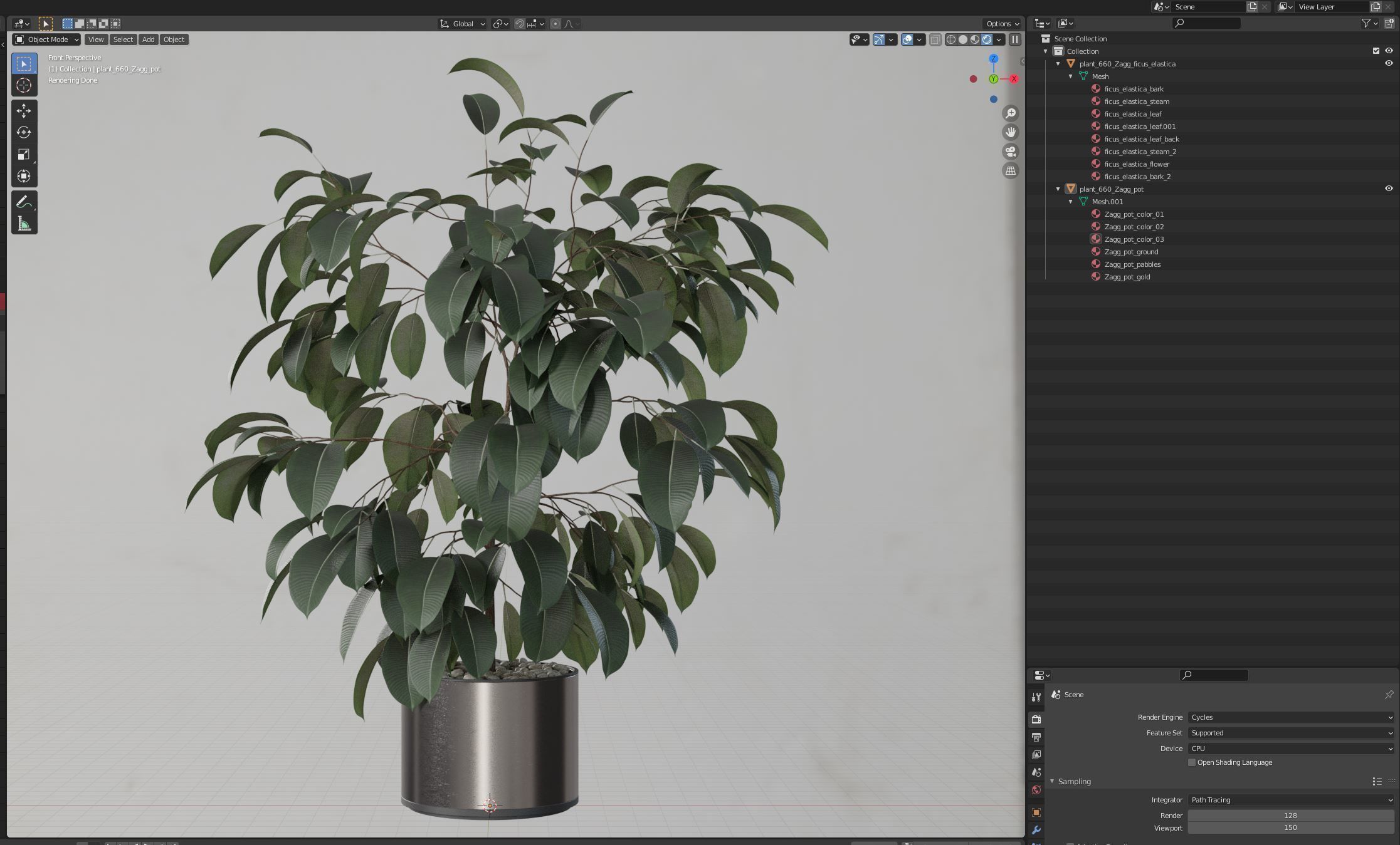 Plants collection 660 3D model_5
