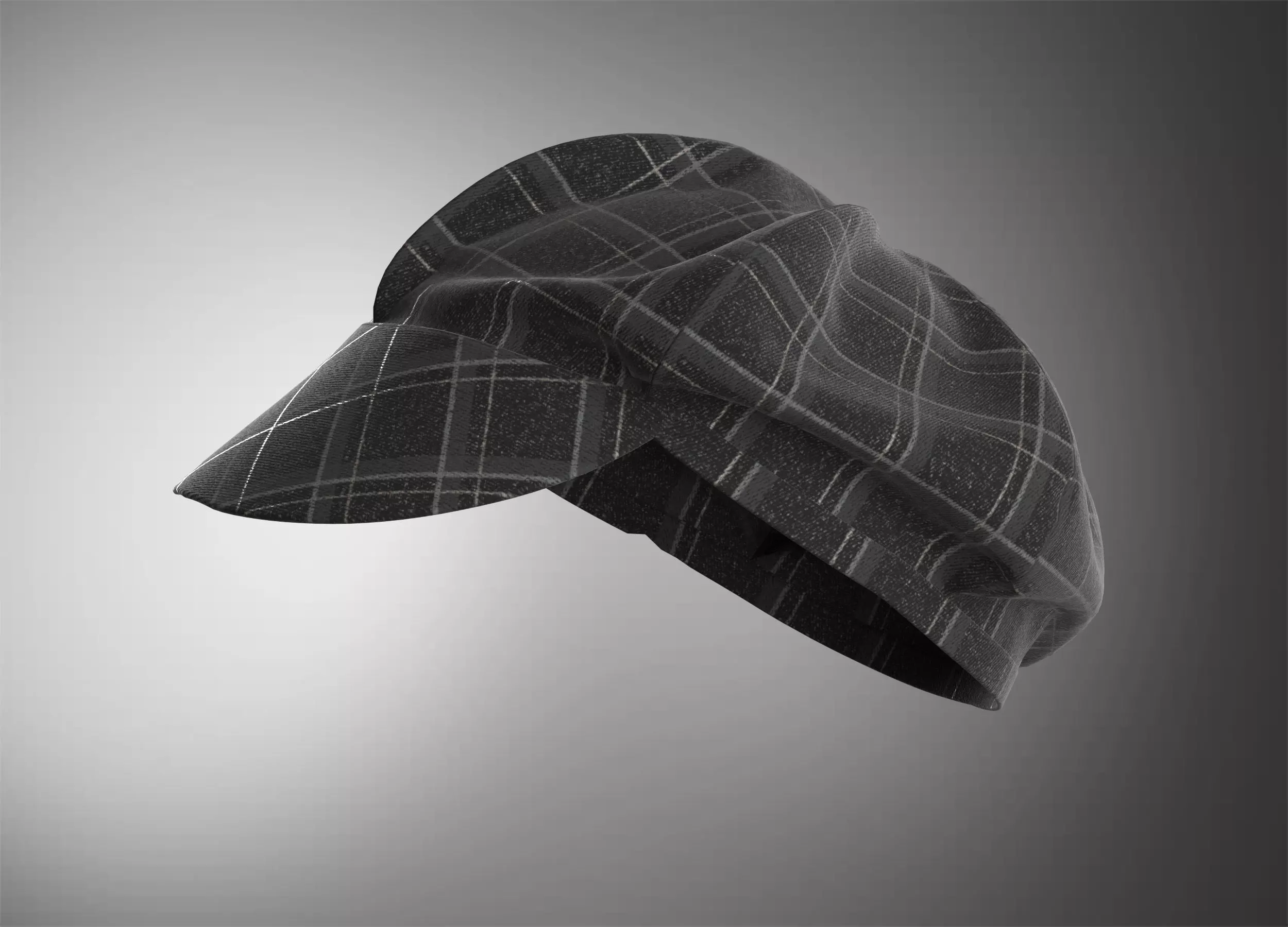 Newsboy hat 3D model