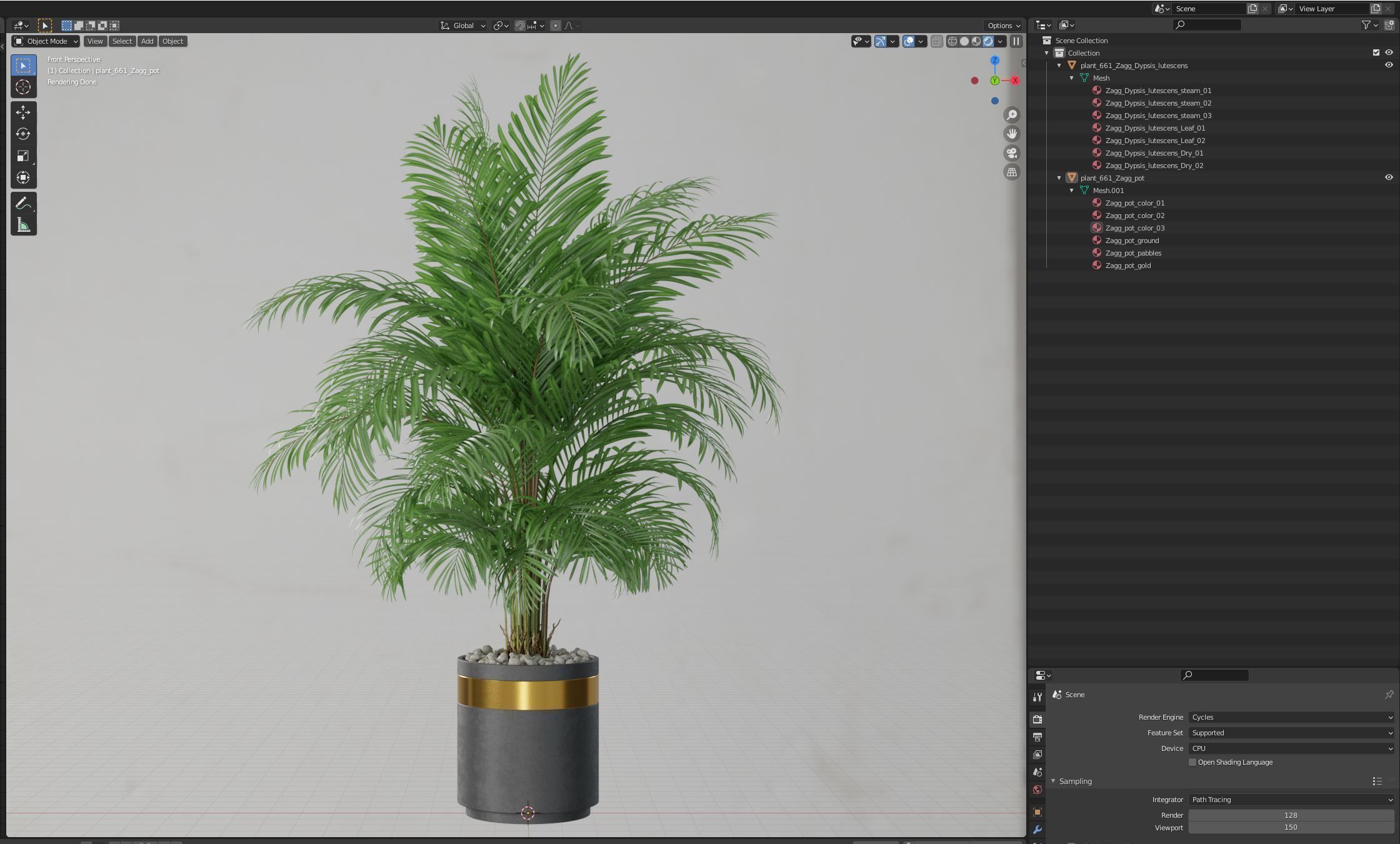 Plants collection 661 3D model_5