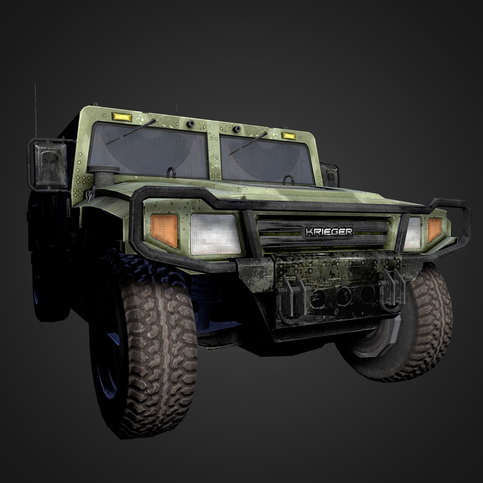US Army Humvee HMMWV 3D model_10