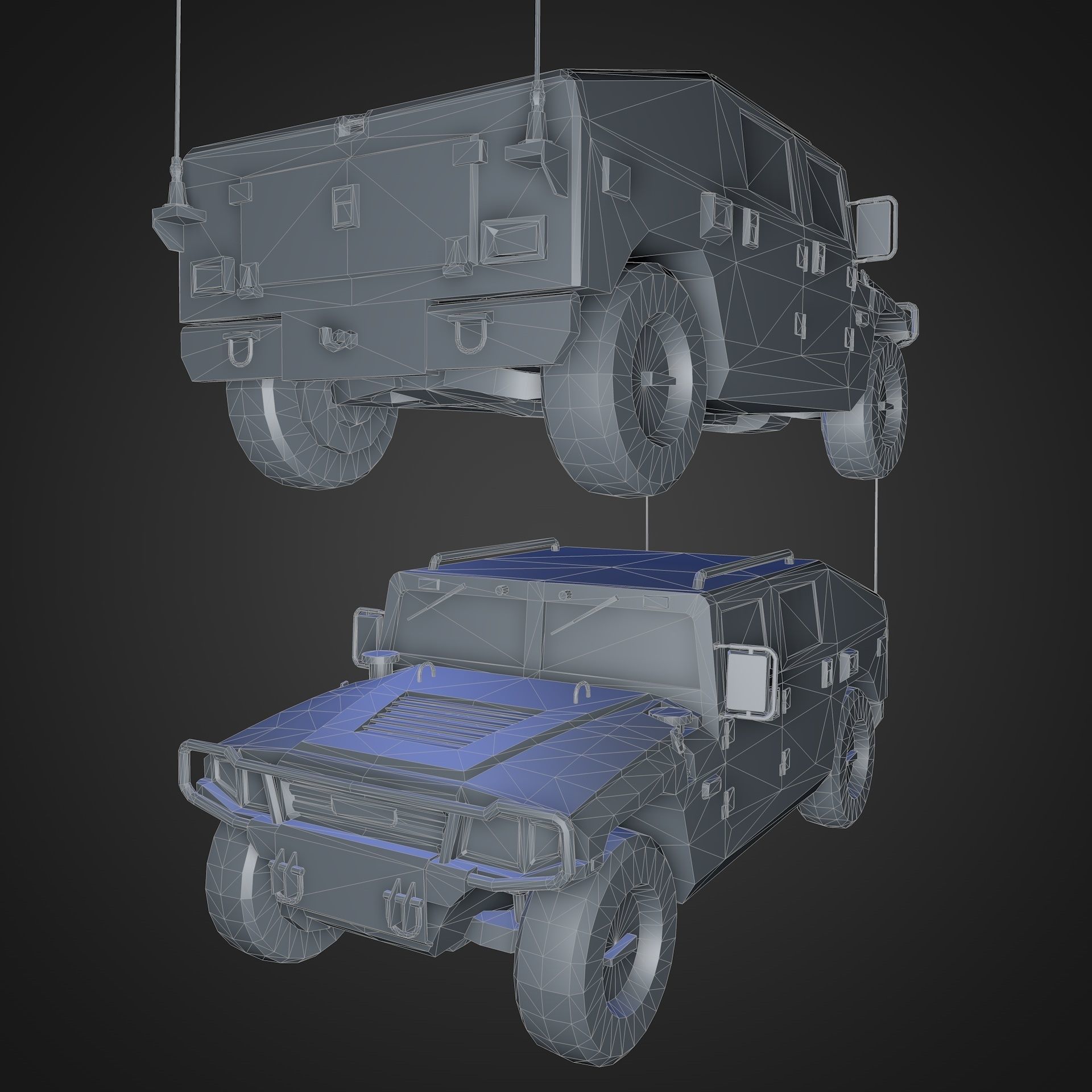 US Army Humvee HMMWV 3D model_15
