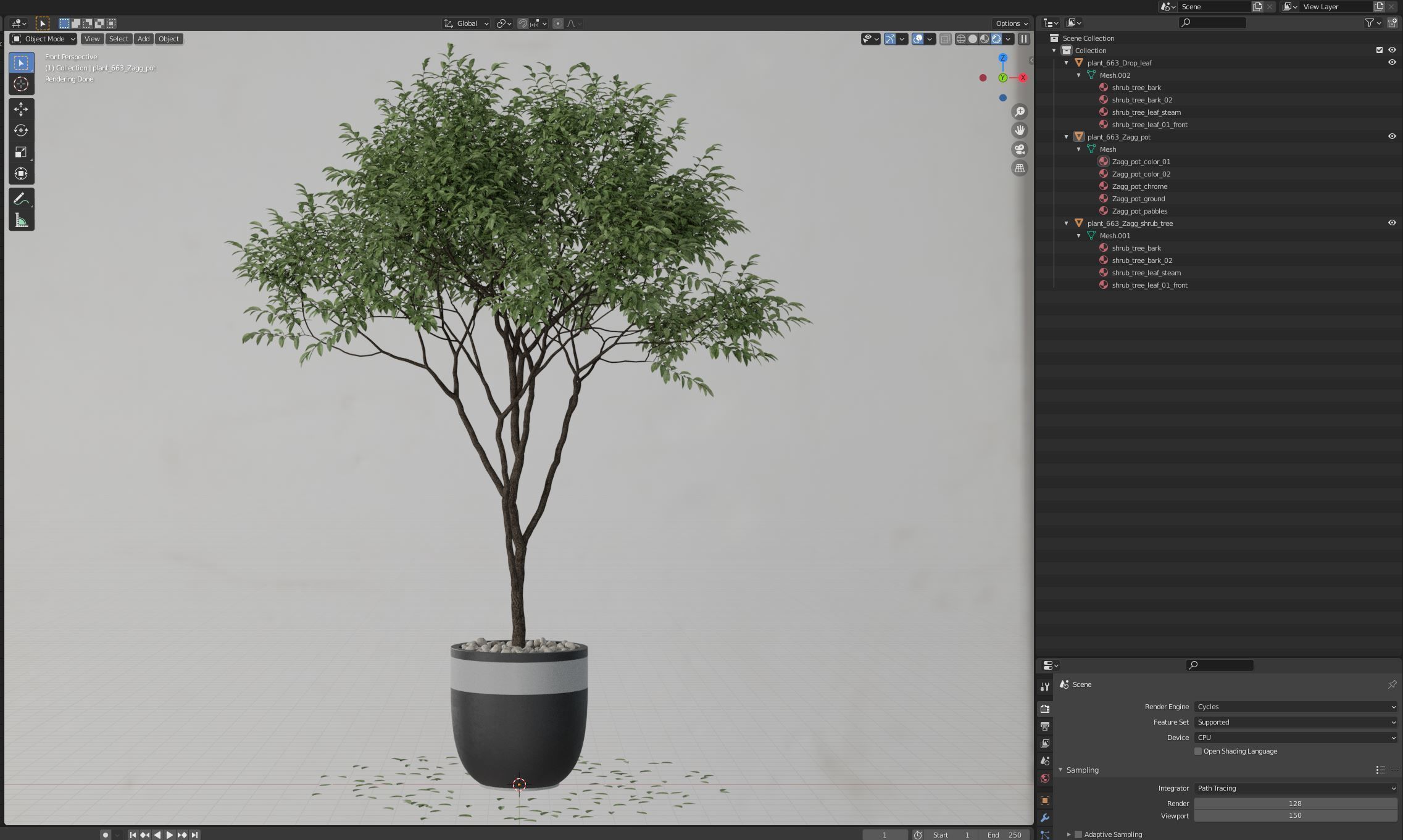 Plants collection 663 3D model_5