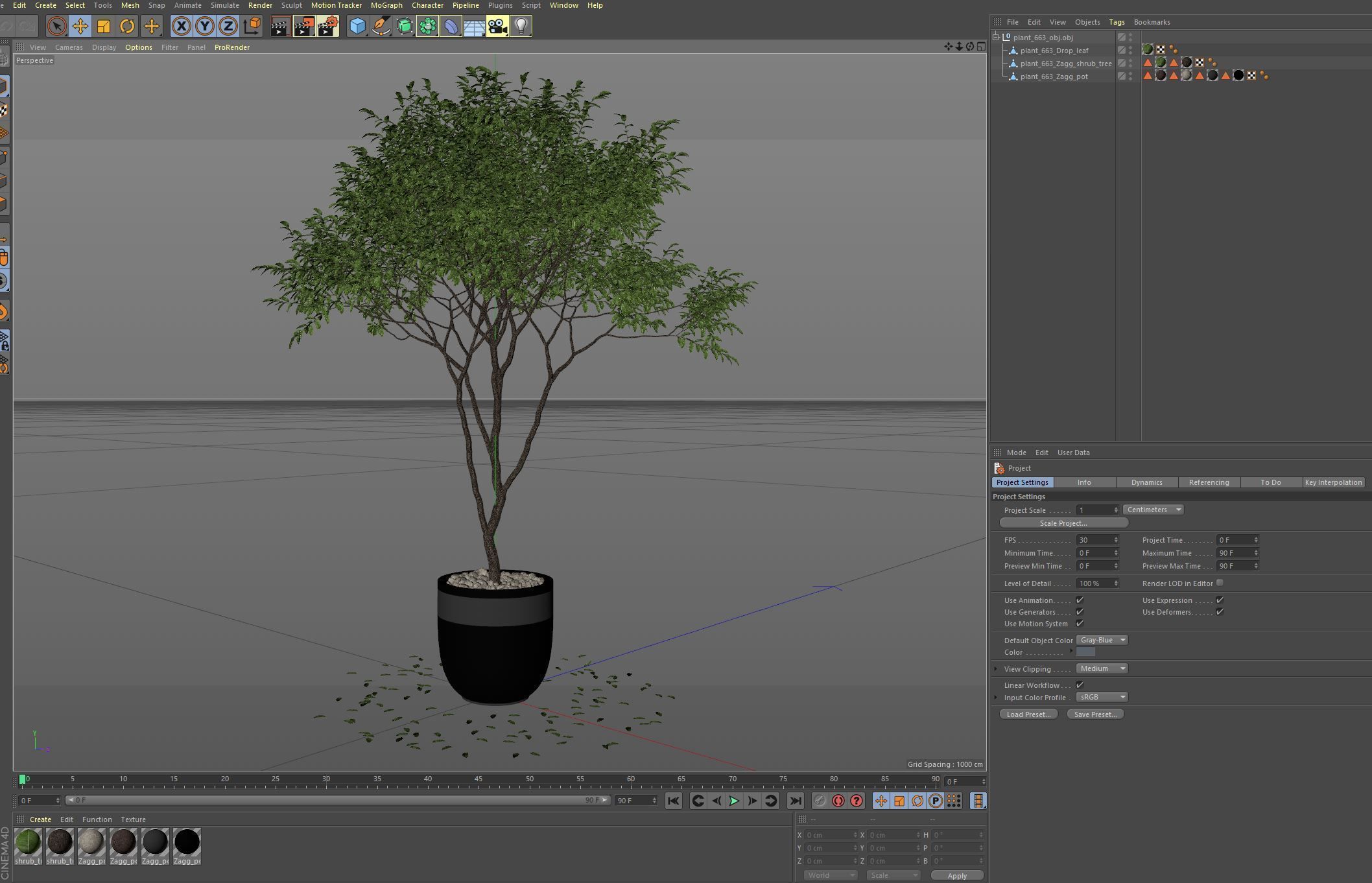 Plants collection 663 3D model_6