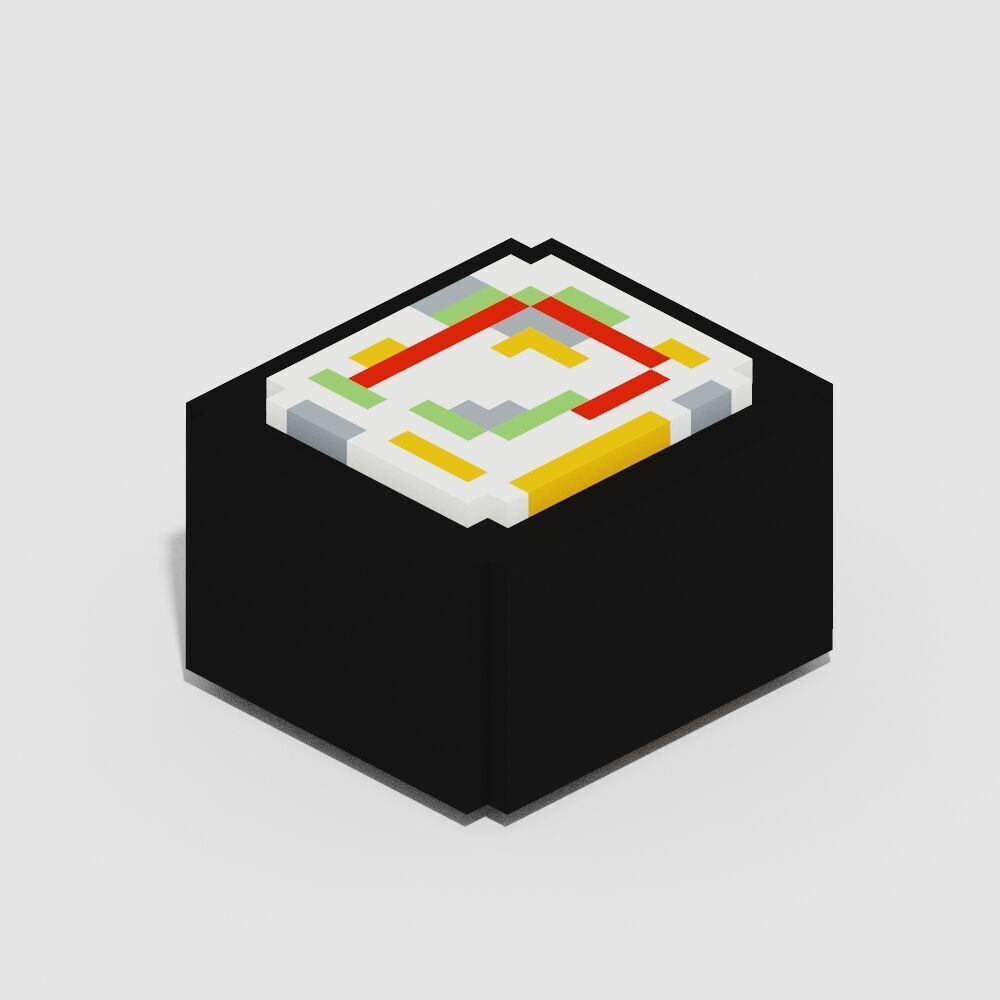 Voxel Food Pack 117 Items Low-poly 3D model_48