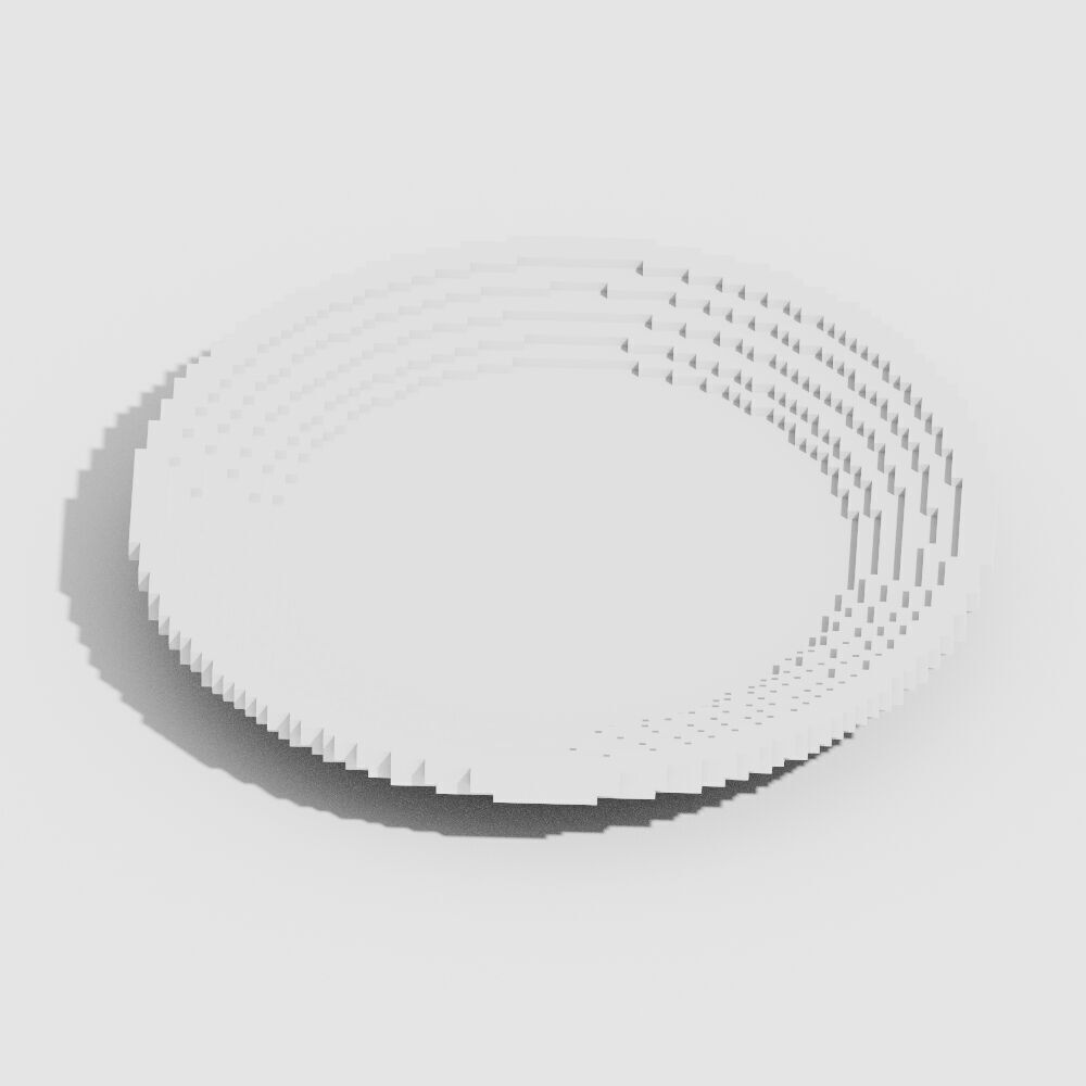 Voxel Food Pack 117 Items Low-poly 3D model_36