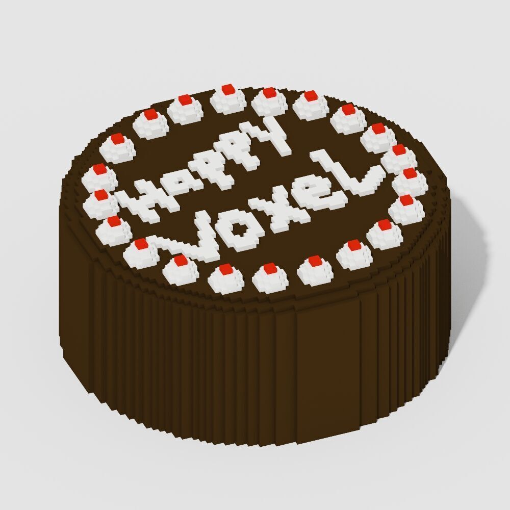 Voxel Food Pack 117 Items Low-poly 3D model_65