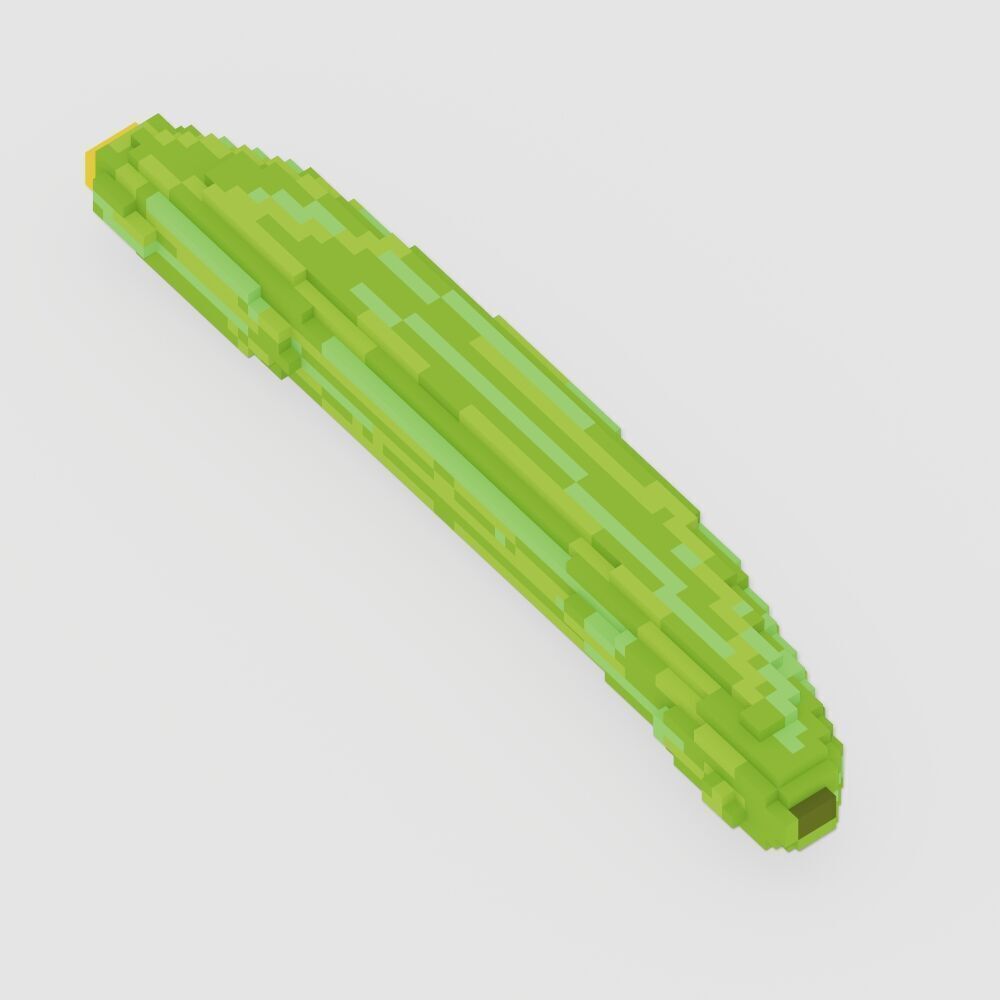 Voxel Food Pack 117 Items Low-poly 3D model_20