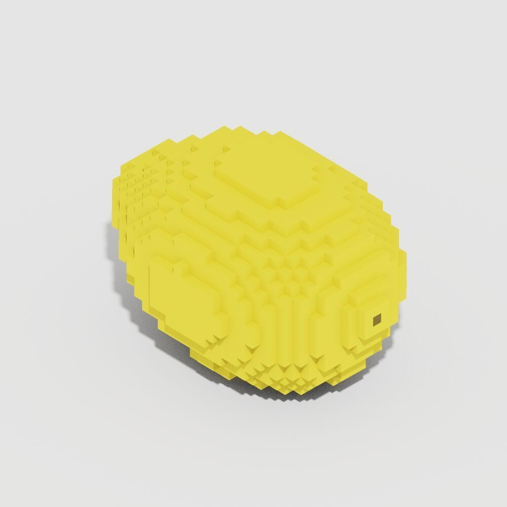 Voxel Food Pack 117 Items Low-poly 3D model_87