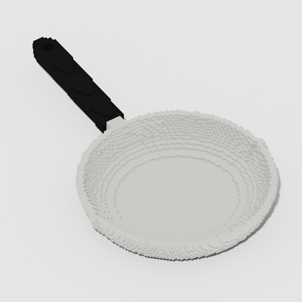 Voxel Food Pack 117 Items Low-poly 3D model_98