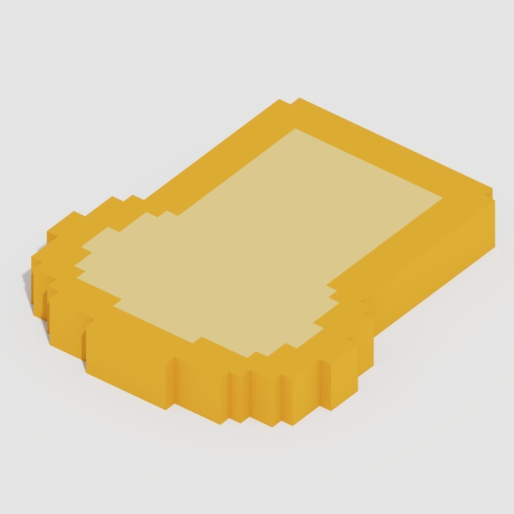 Voxel Food Pack 117 Items Low-poly 3D model_53