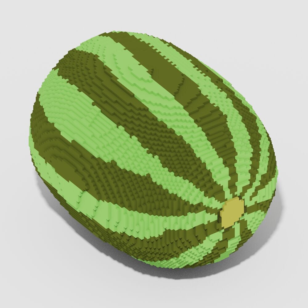 Voxel Food Pack 117 Items Low-poly 3D model_59