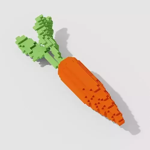 Voxel Food Pack 117 Items Low-poly 3D model 7