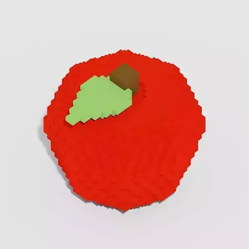 Voxel Food Pack 117 Items Low-poly 3D model 4