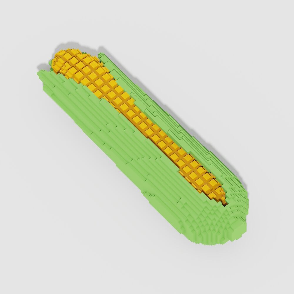 Voxel Food Pack 117 Items Low-poly 3D model_82