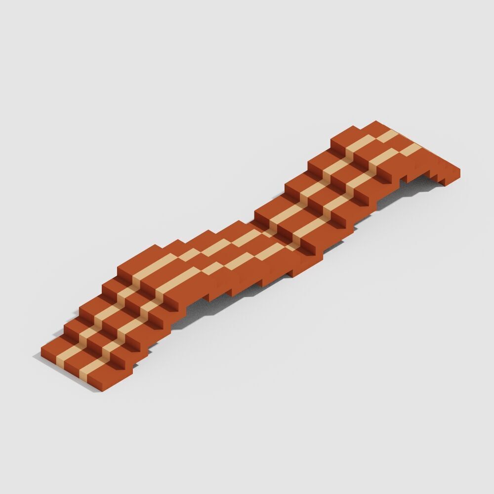 Voxel Food Pack 117 Items Low-poly 3D model_61