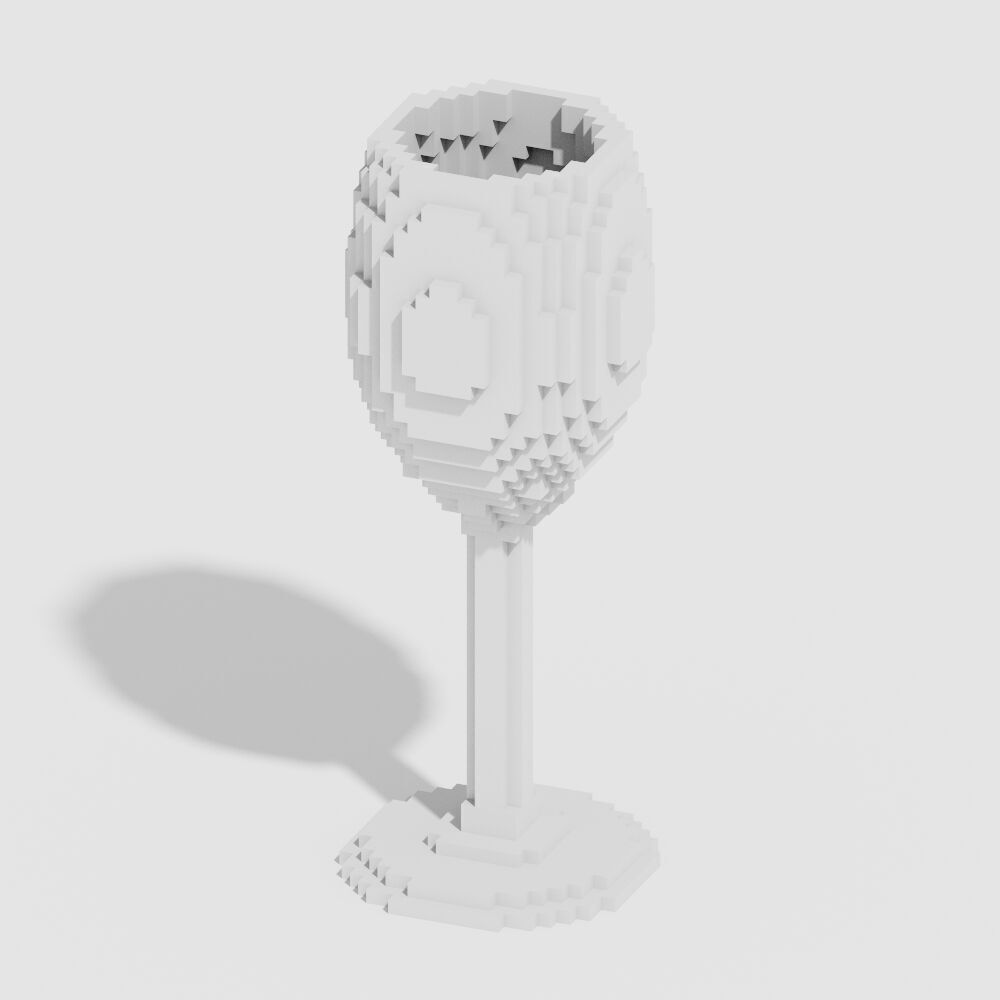 Voxel Food Pack 117 Items Low-poly 3D model_84