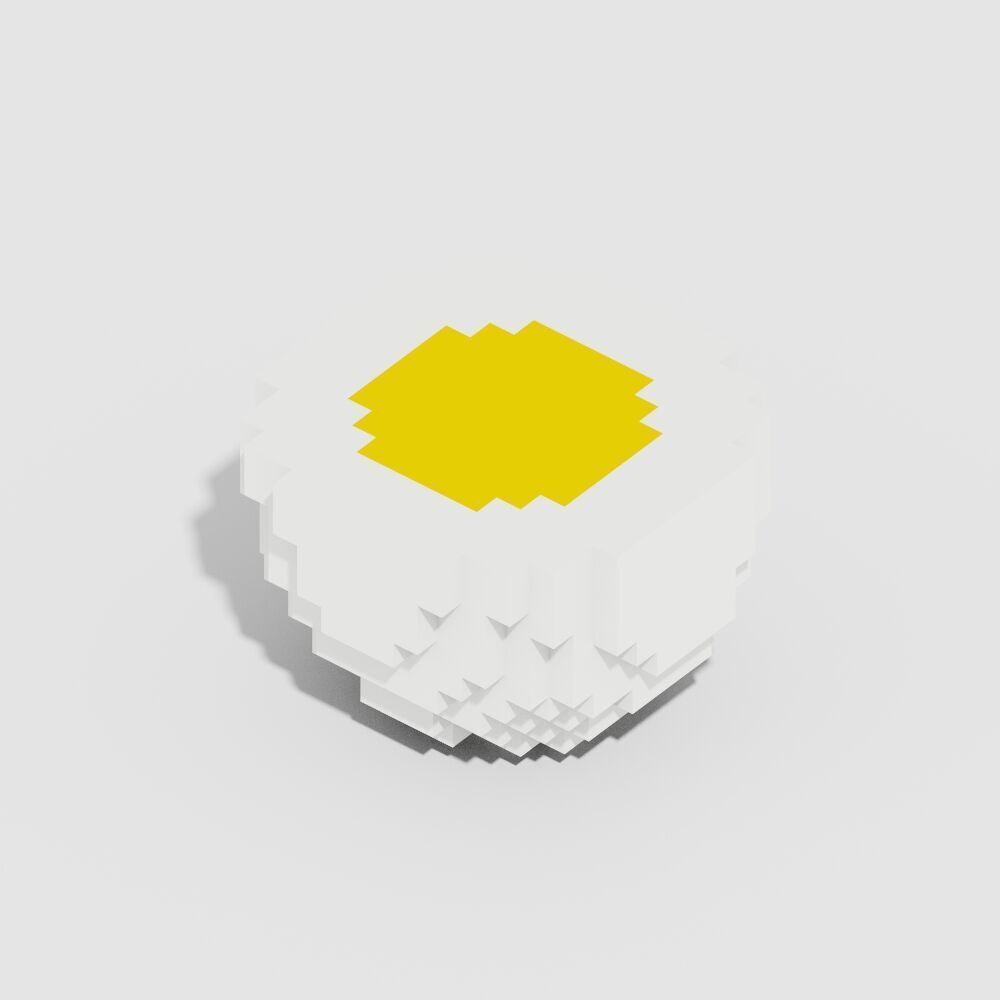 Voxel Food Pack 117 Items Low-poly 3D model_54