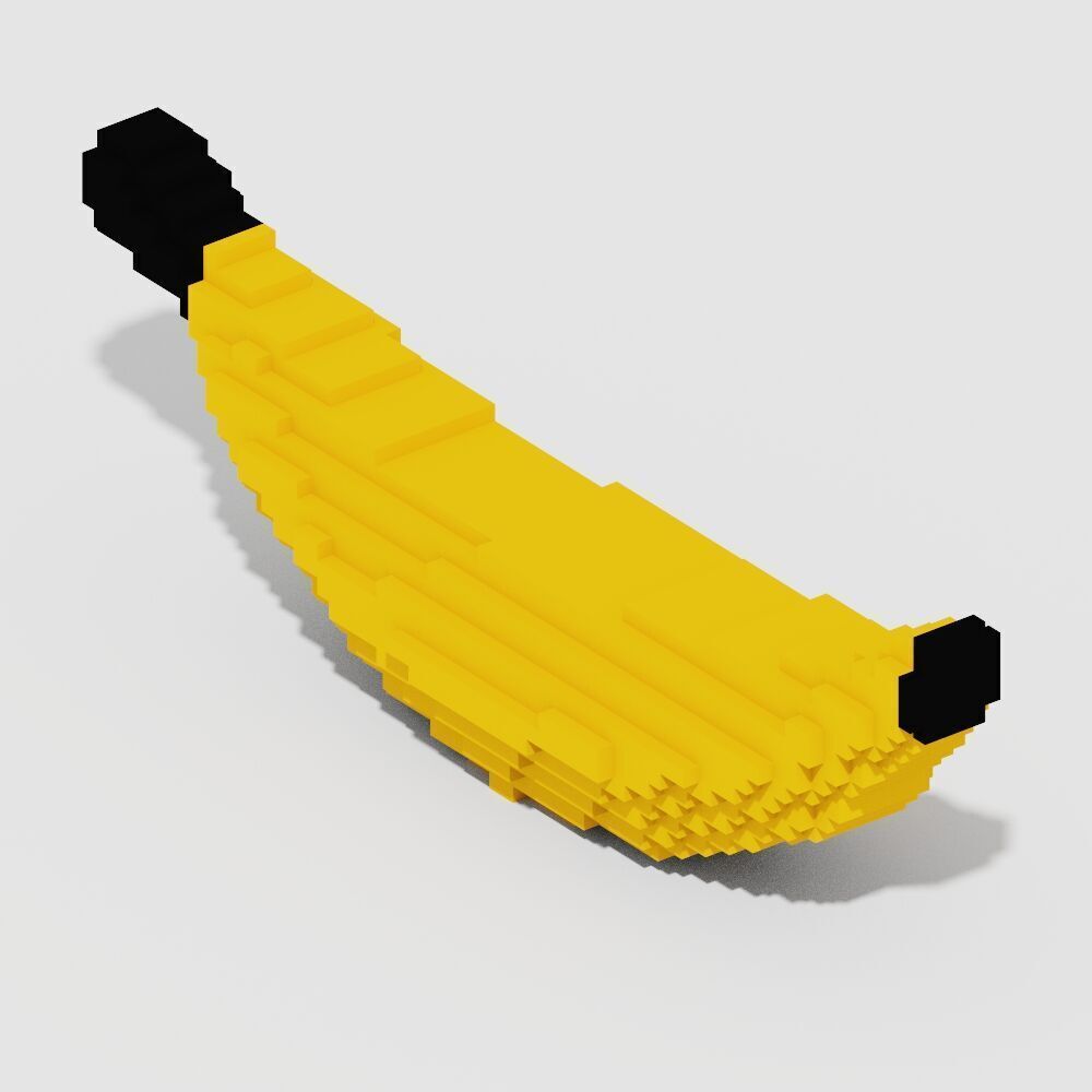 Voxel Food Pack 117 Items Low-poly 3D model_2