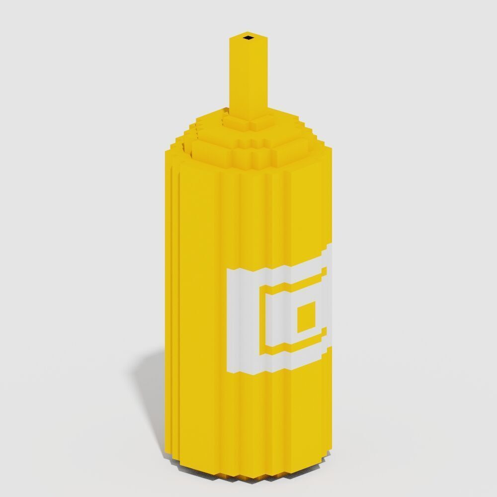 Voxel Food Pack 117 Items Low-poly 3D model_32