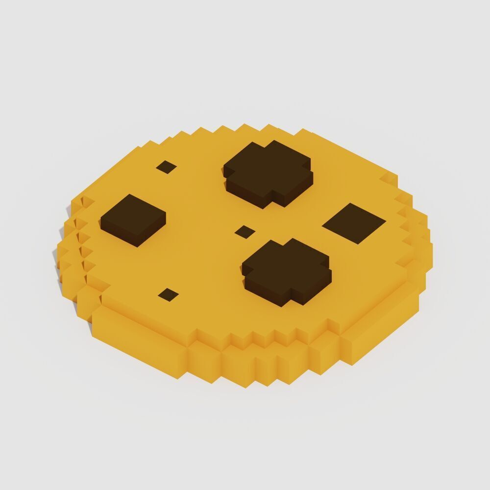 Voxel Food Pack 117 Items Low-poly 3D model_73