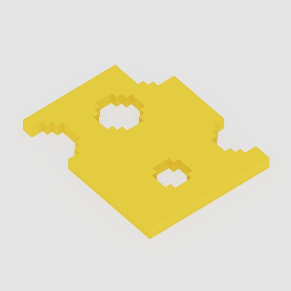 Voxel Food Pack 117 Items Low-poly 3D model_64