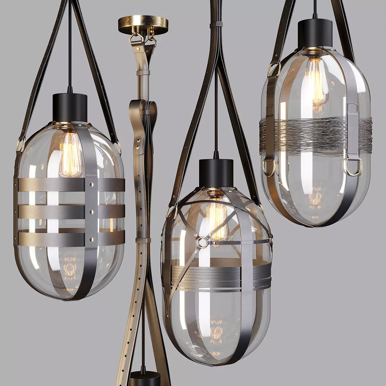 Bomma Tied-UP Romance - Pendant Lamp 3D model_0