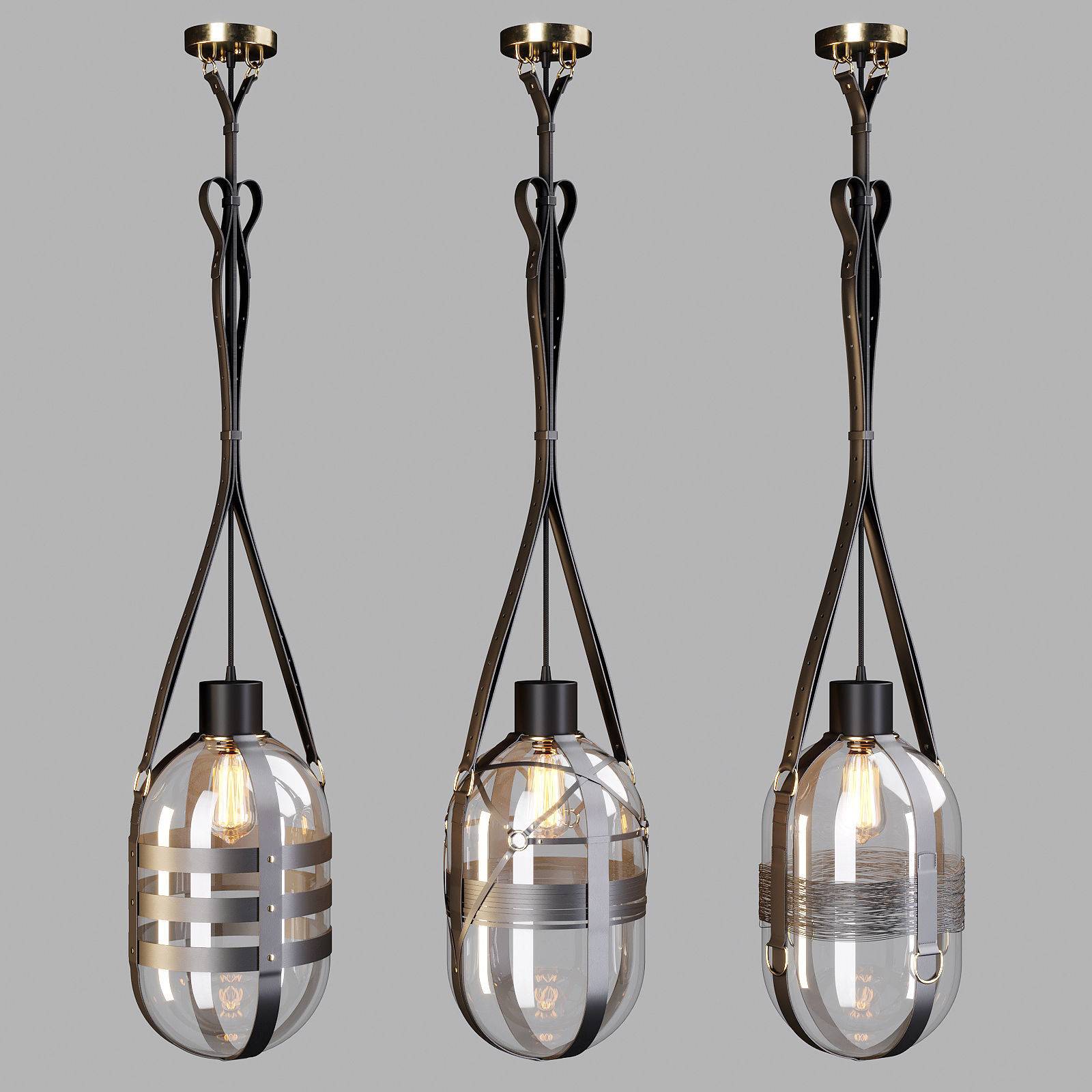 Bomma Tied-UP Romance - Pendant Lamp 3D model_1