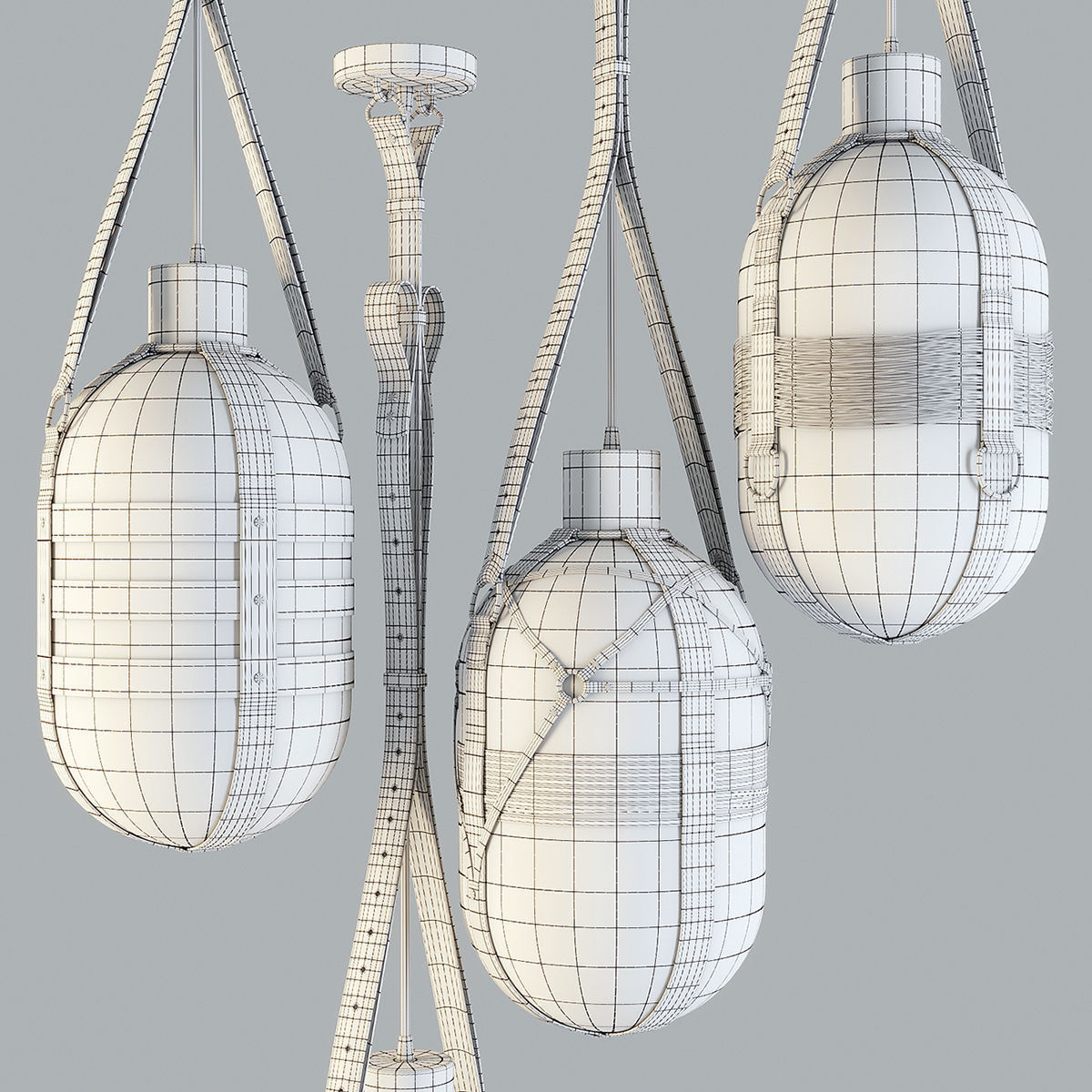 Bomma Tied-UP Romance - Pendant Lamp 3D model_2