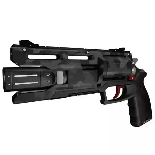 Sci-Fi  Plasma Revolver Handgun Camo