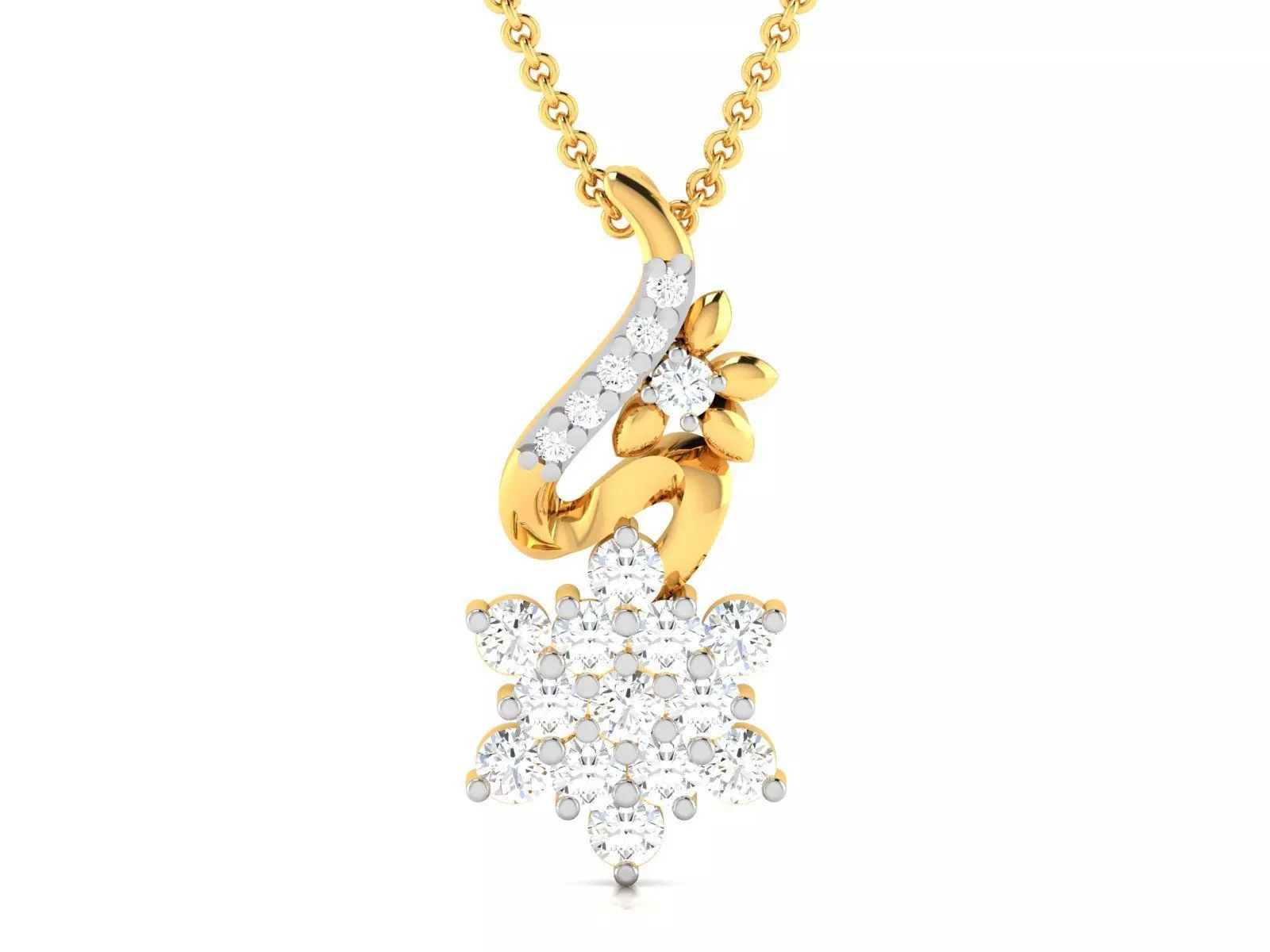 Women pendant 3D print model_0