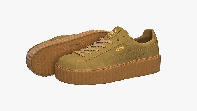 Puma x Fenty Creepers Oatmeal Suede 3D model