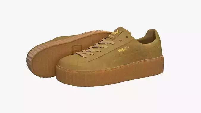 Puma x Fenty Creepers Oatmeal Suede 3D model