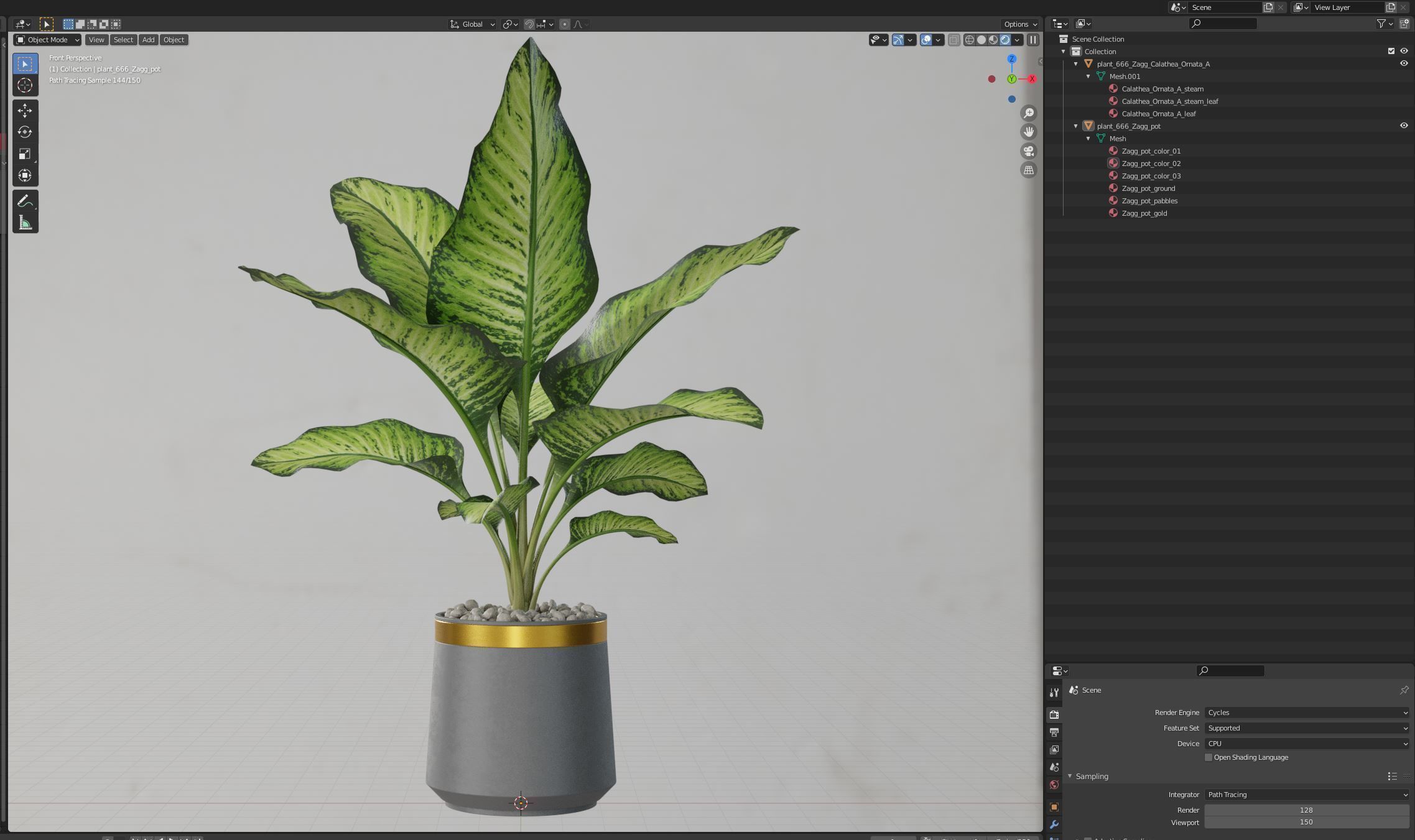Plants collection 666 3D model_5