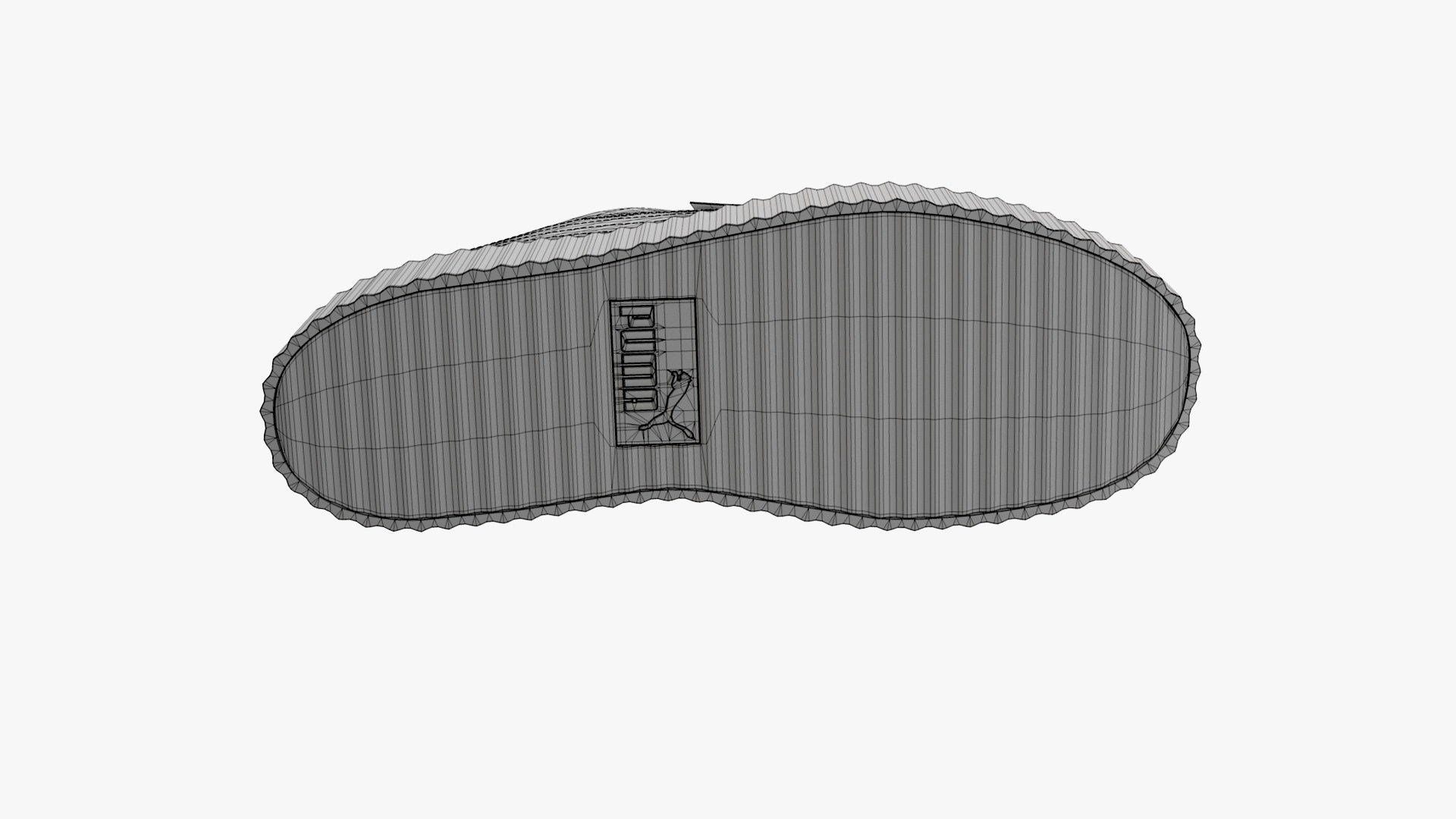 Puma x Fenty Creepers Burgundy Velvet 3D model_12