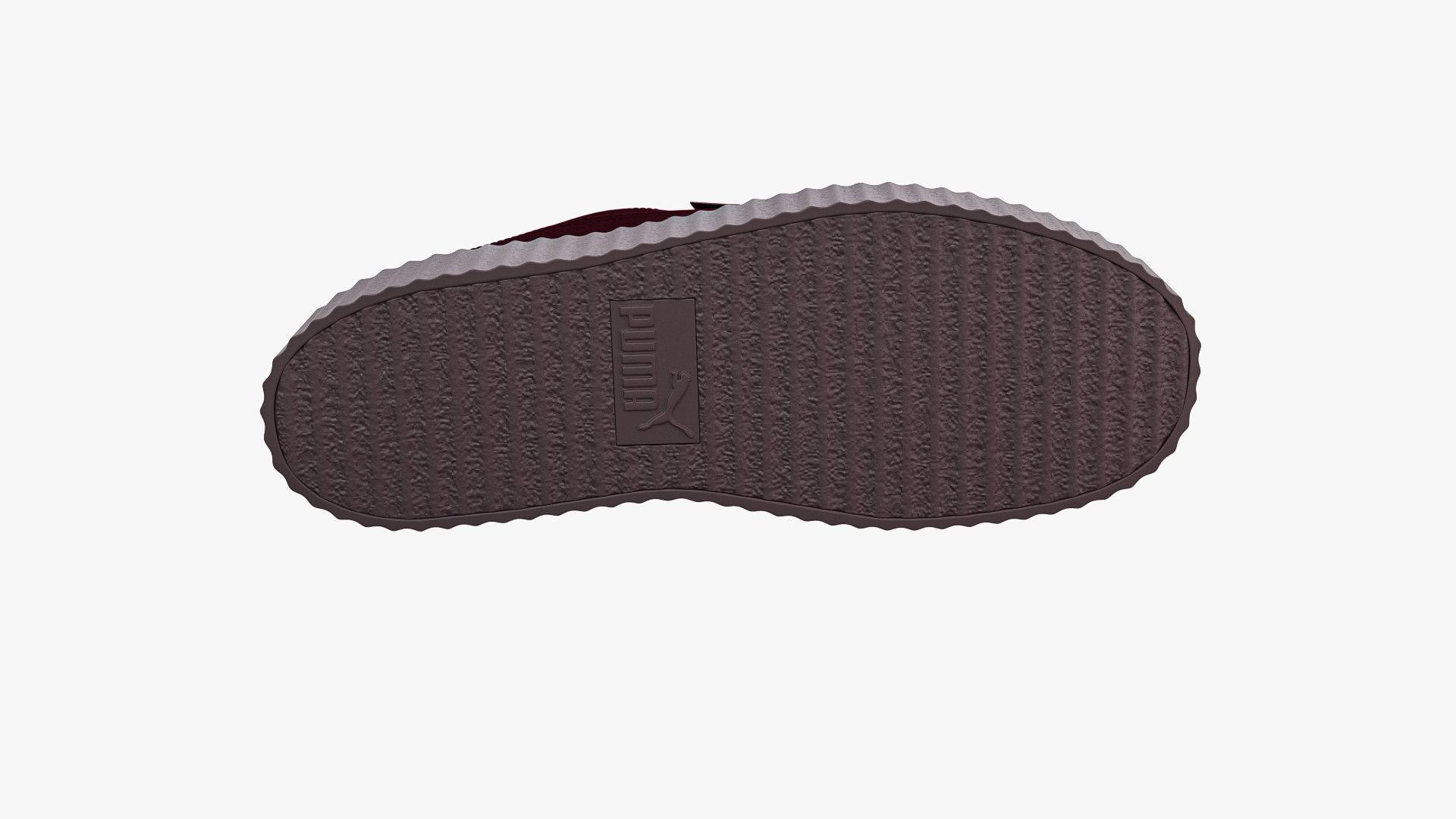 Puma x Fenty Creepers Burgundy Velvet 3D model_7