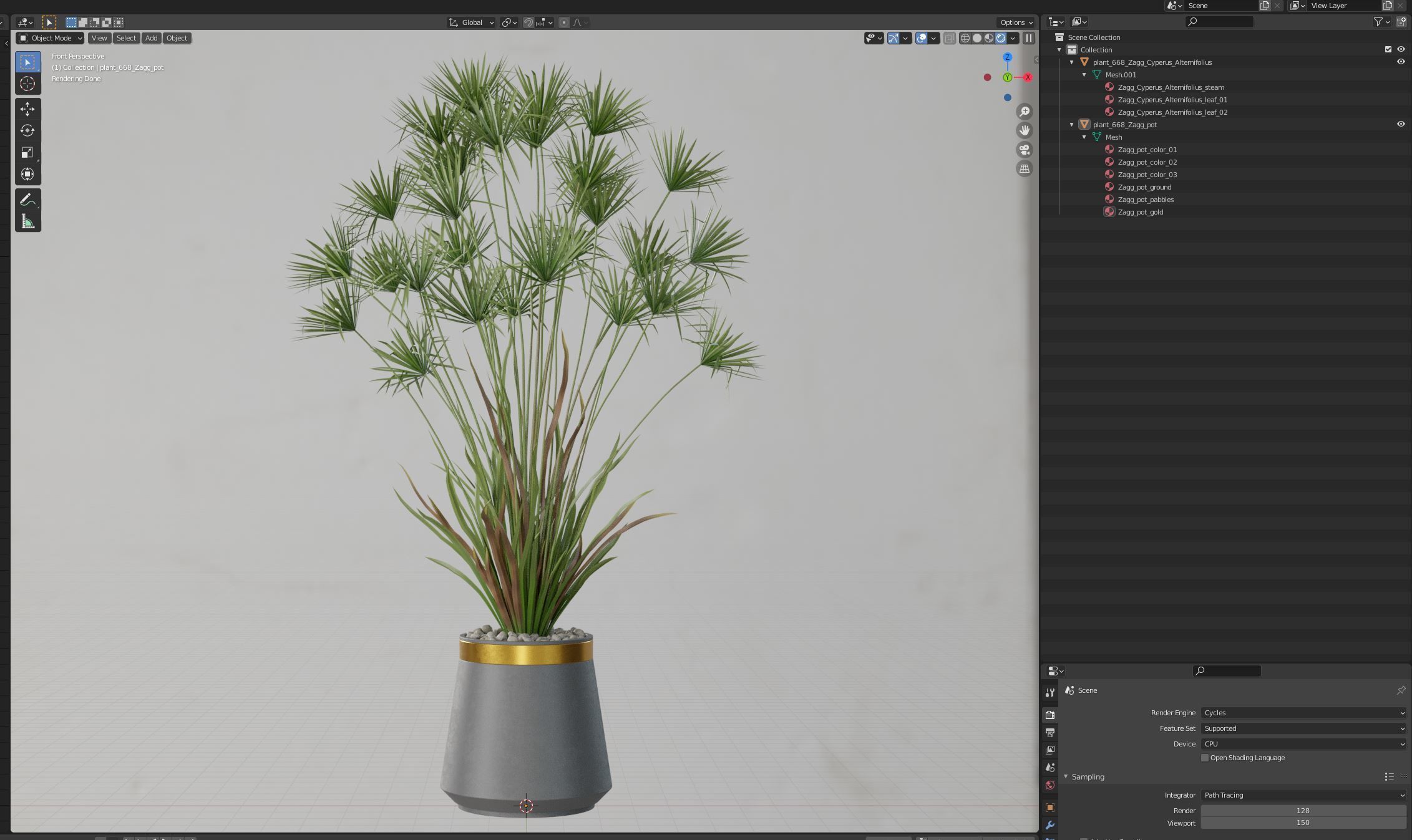 Plants collection 668 3D model_5