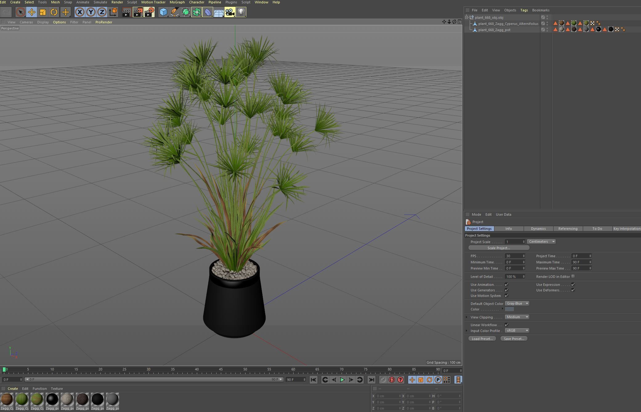 Plants collection 668 3D model_6