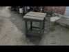 Realistic old stool Low-poly 3D model_1