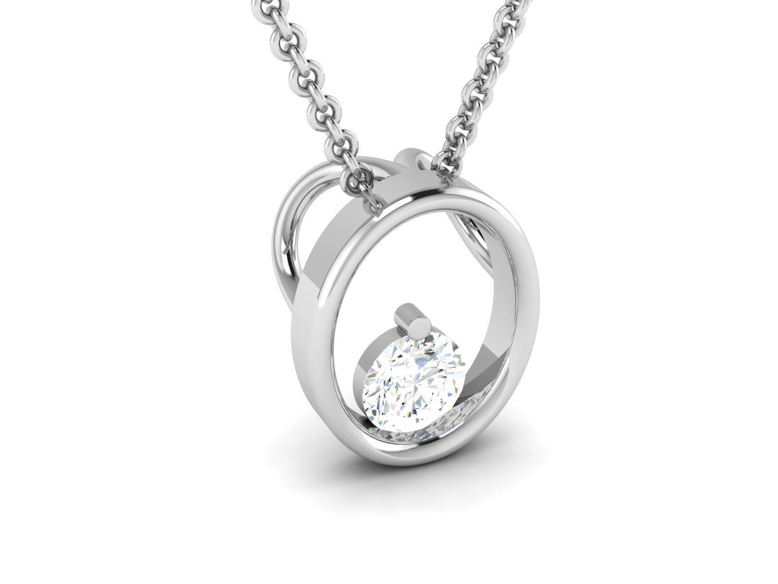 Women pendant 3D print model_1