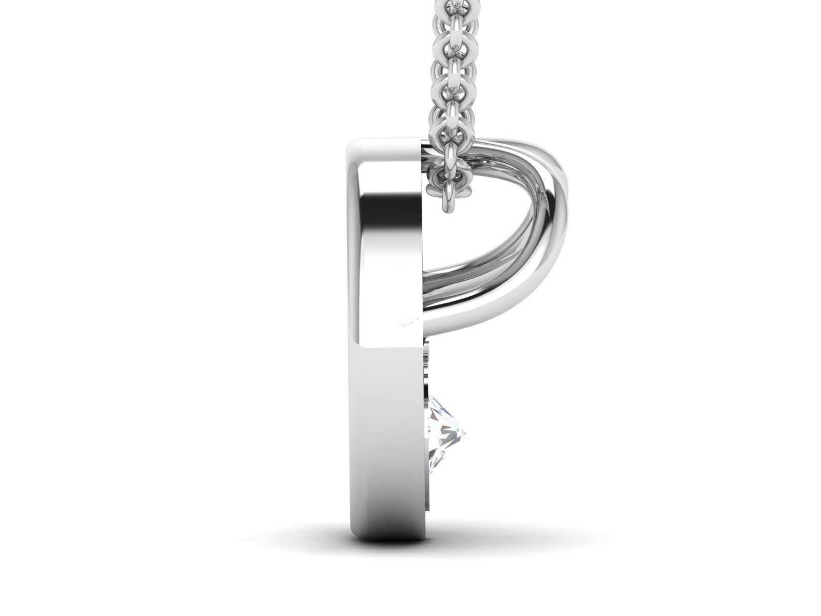 Women pendant 3D print model_2