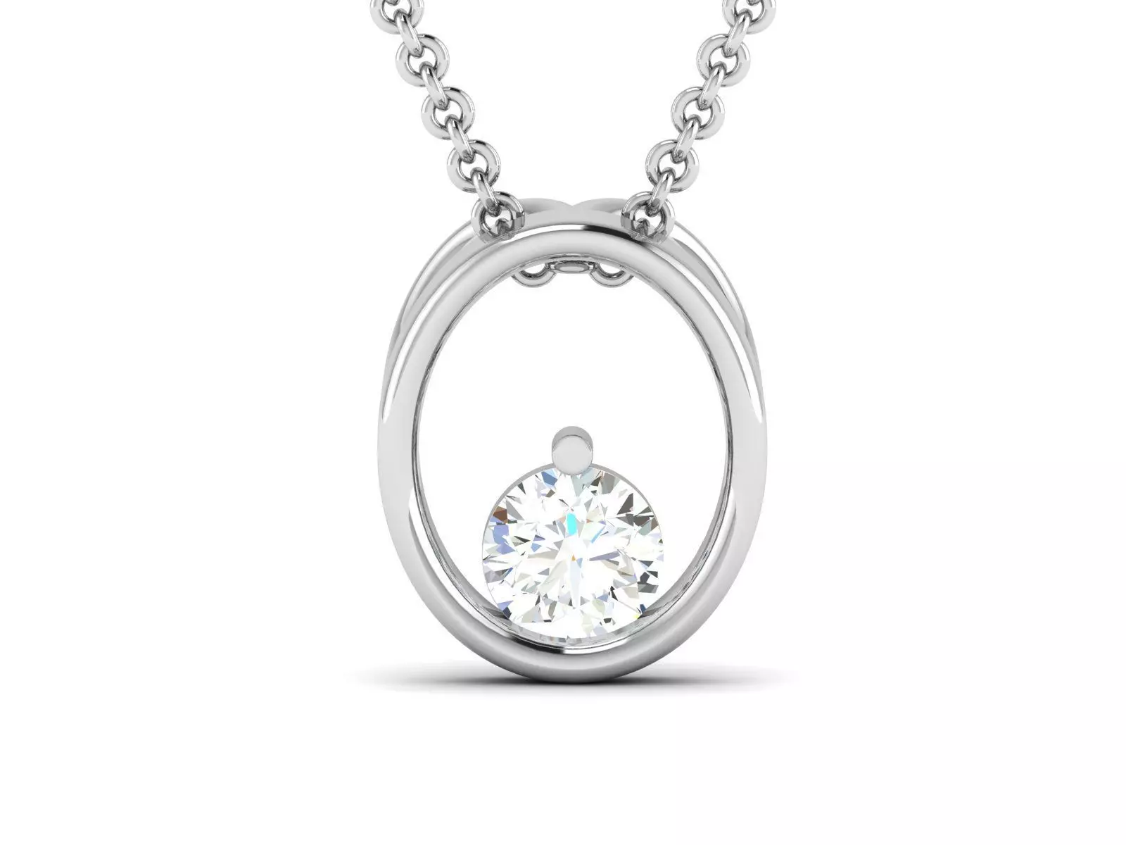 Women pendant 3D print model_0