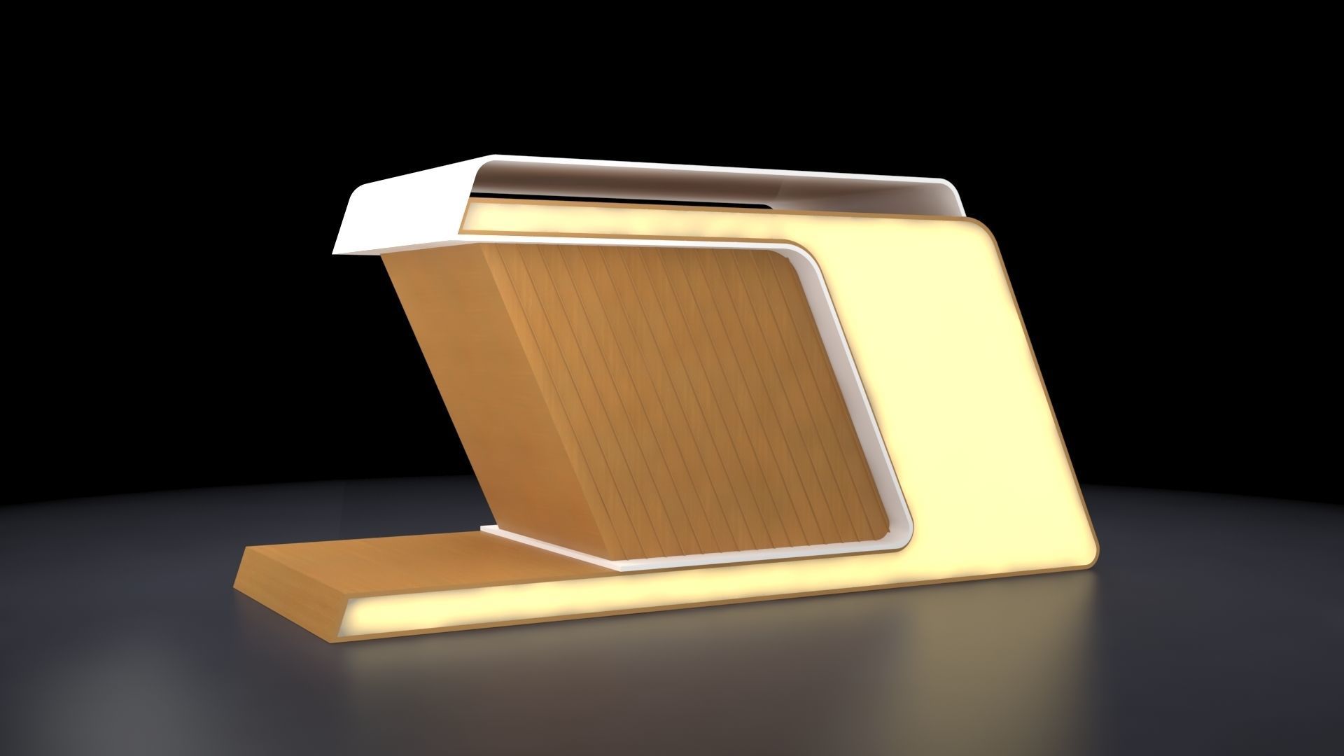 Studio Desk 3D model_1