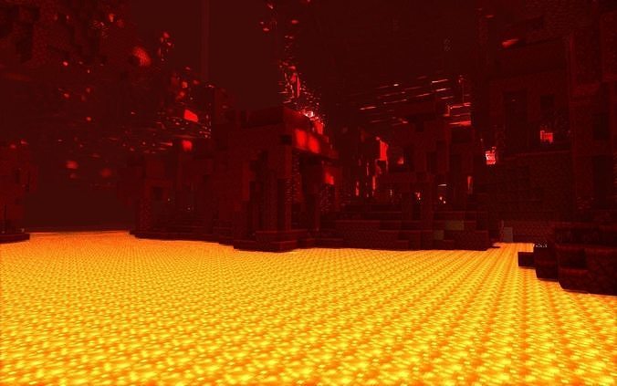 Nether Minecraft Low-poly 3D model