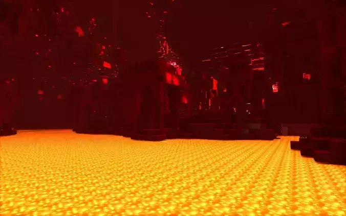 Nether Minecraft Low-poly 3D model