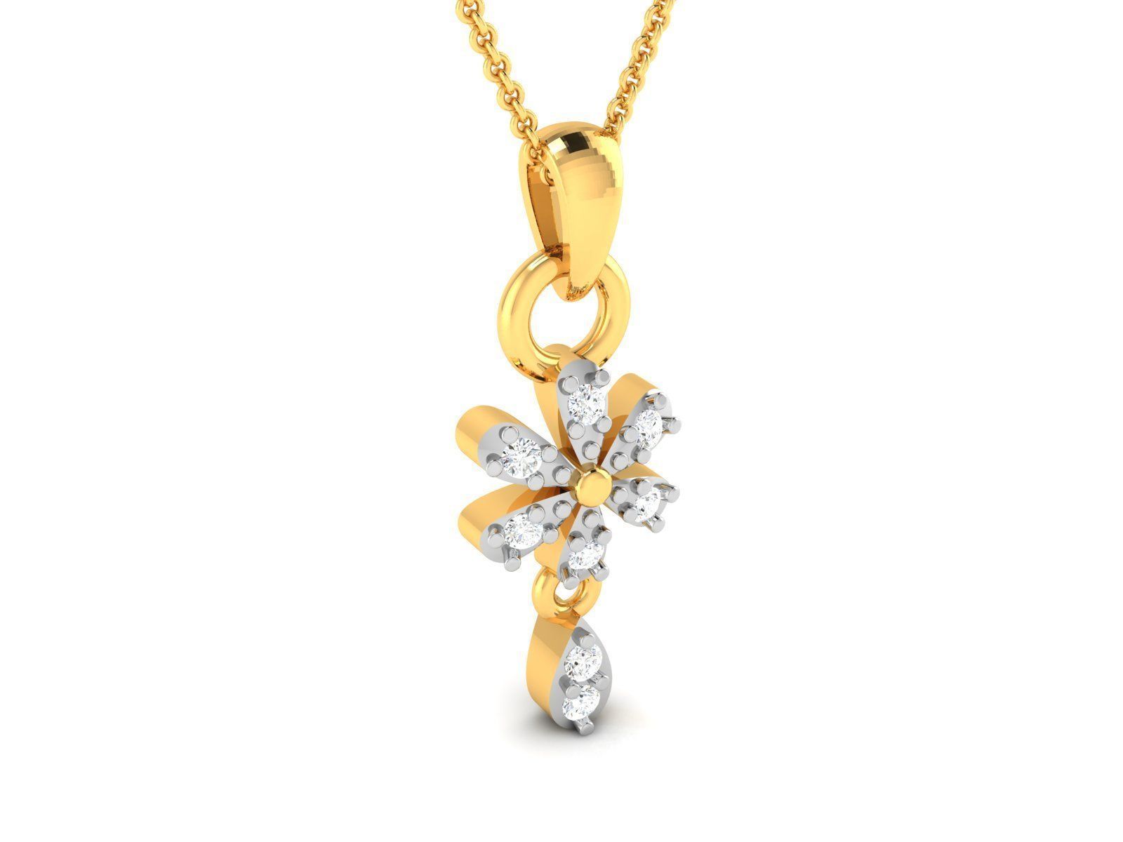 Women pendant 3D print model_1